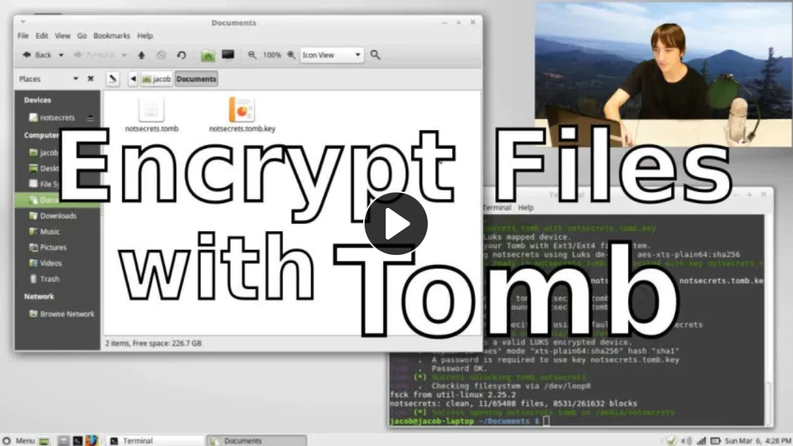 Encrypt Files with Tomb